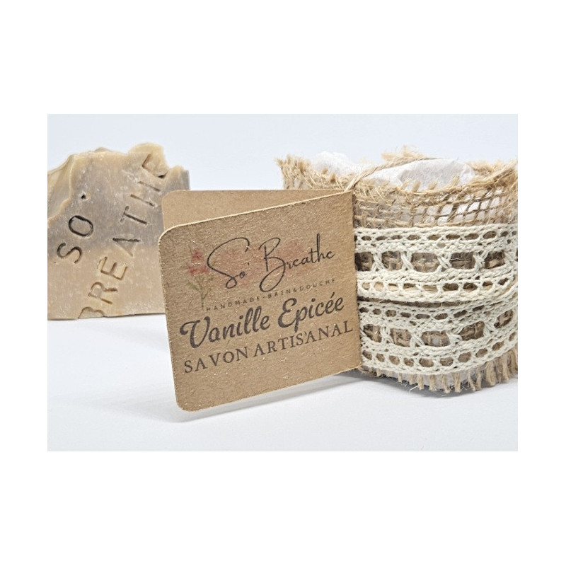 Savon Artisanal- Vanille Épicée Savon Artisanal- Vanille Épicée