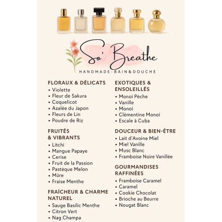 Chantilly de Douche- Parfum au choix.